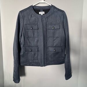 Carmen Marc Faux Leather/Suede Jacket